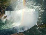 Horseshoe Falls with a rainbow